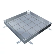 Aco TopTek PAVING horganyzott acél térkő burkolatú burkolható aknafedlap 300x300x80mm