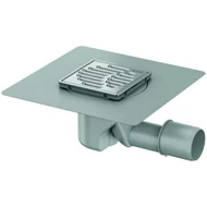 ACO MG padlóösszefolyó DN 40/50 105 mm-es kerettel, vízszintes kivezetéssel 96 mm magas