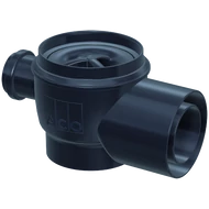 Aco padlóösszefolyó alsórész, vízszintes DN 70/100 kivezetéssel 50mm-es bűzzárral, DN 50mm-es becsatlakozással