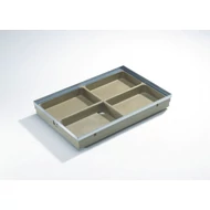 'Self Vario2 polimerbeton lábtörlő tálca 100x50 cm, H-8 cm